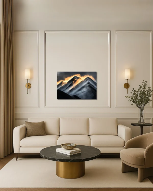 40 x 60 cm (2) Éveil des Montagnes – Tableau sur Toile