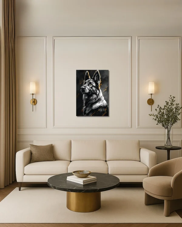 40 x 60 cm Loyal Compagnon – Tableau sur Toile