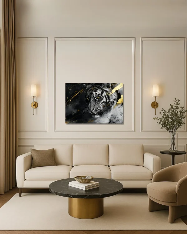 60 x 90 cm (2) Le Tigre Impérial – Tableau sur Toile