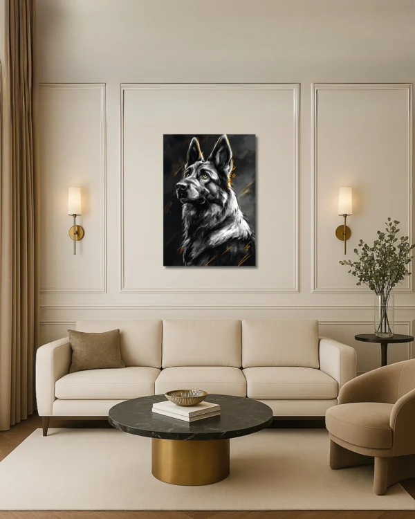 60 x 90 cm Loyal Compagnon – Tableau sur Toile
