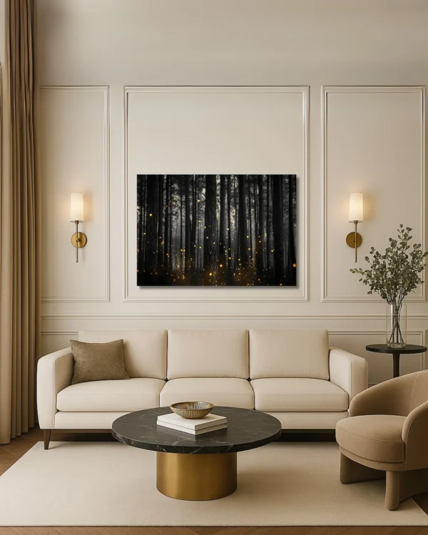 70 x 100 cm (2) Forêt Enchantée – Tableau sur Toile