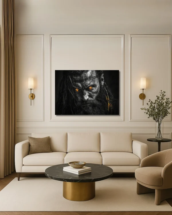 70 x 100 cm (2) L’Âme du Guerrier – Tableau sur Toile