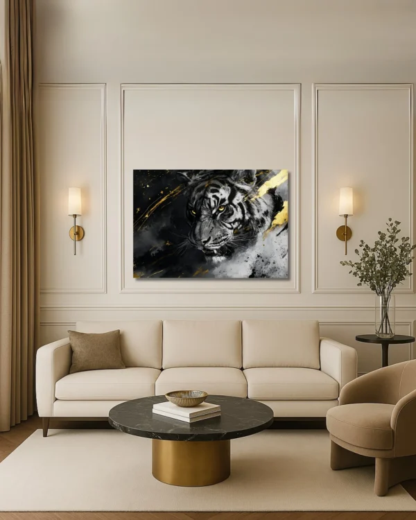 70 x 100 cm (2) Le Tigre Impérial – Tableau sur Toile
