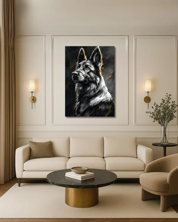 70 x 100 cm Loyal Compagnon – Tableau sur Toile