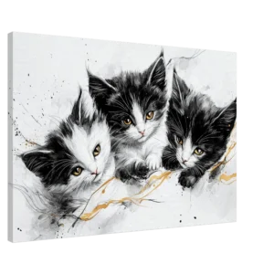 Trio de Tendresse – Tableau sur Toile