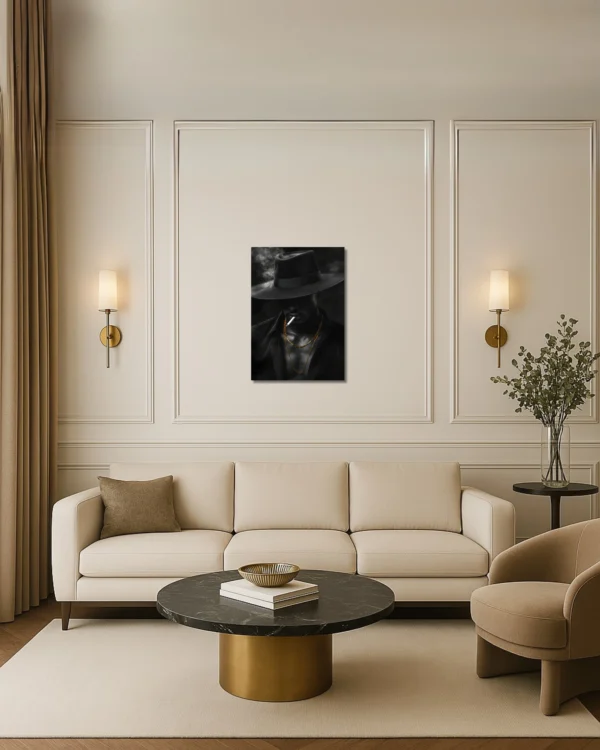 30 x 45 cm Silhouette Mystérieuse – Tableau sur Toile