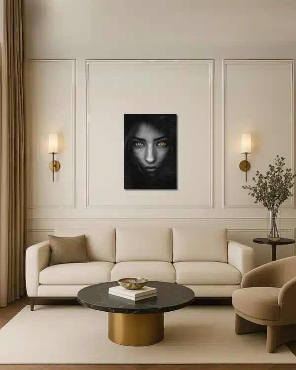 40 x 60 cm Regard Envoûtant – Tableau sur Toile